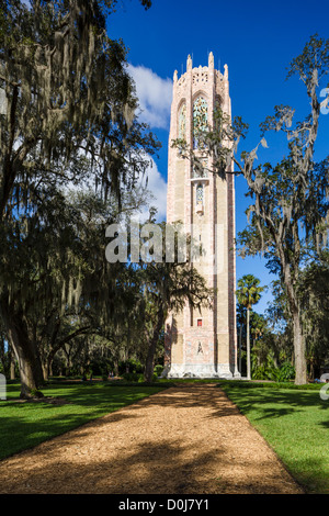 La torre di canto, Bok Tower Gardens, lago del Galles, Polk County, Florida centrale, STATI UNITI D'AMERICA Foto Stock