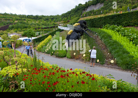 Eden Project vicino a St. Austell, Cornwall, England, Regno Unito, Europa Foto Stock