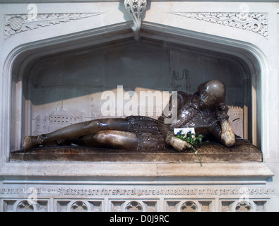 Il Shakespeare Memorial nella Cattedrale di Southwark. Foto Stock