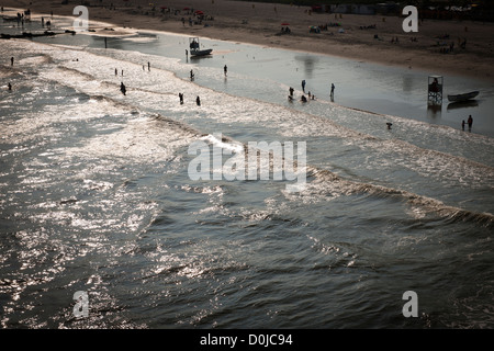 La spiaggia di Atlantic City, luglio,2011 Foto Stock