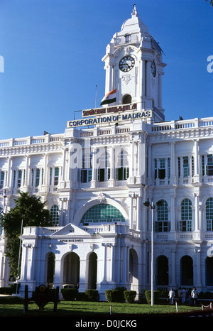 Ripon edifici; Corporation di Madras costruito nel 1931, Chennai;Madras, Tamil Nadu.India. Foto Stock