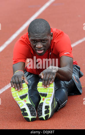 Kirani James, 400 metri campione del mondo, 2012 400 metri il campione olimpico, Grenada la prima medaglia olimpica Foto Stock