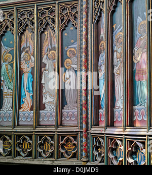 Il tiburio ottagonale nella Cattedrale di Ely. Foto Stock