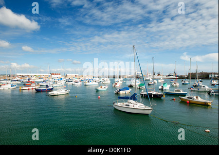 La vista del mare dalla costa di Penzance. Foto Stock