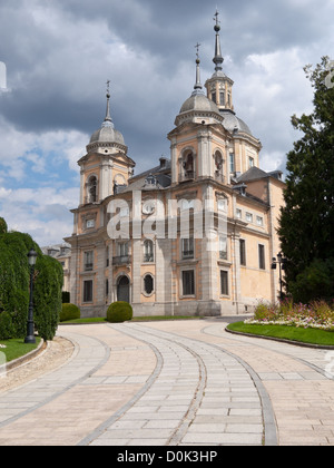 Il Palazzo Reale di La Granja de San Ildefonso è un palazzo del XVIII secolo nella piccola cittadina di San Ildefonso a Segovia Foto Stock