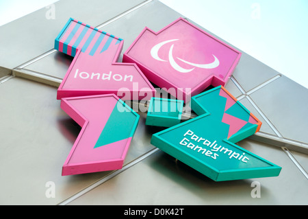 Londra 2012 logo paralimpico. Foto Stock