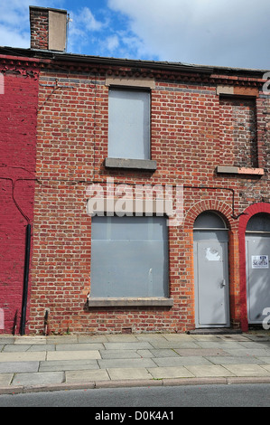 Ringo Starr casa d'infanzia, 9 Madryn Street Liverpool, in Inghilterra - 18.08.10 Foto Stock