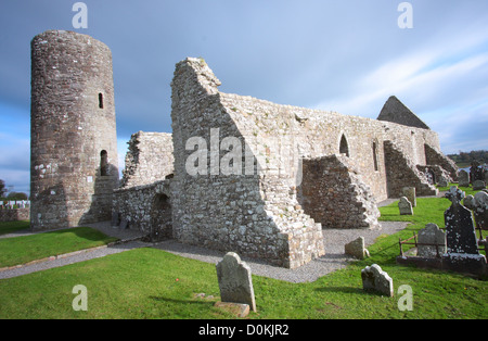 Abbazia Drumlane, nella contea di Cavan, Irlanda. Foto Stock