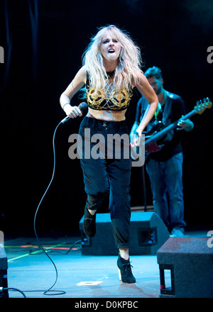 Diana Vickers V Festival che si tiene a Hylands Park - Prestazioni - Giorno Due Chelmsford, Inghilterra. Foto Stock