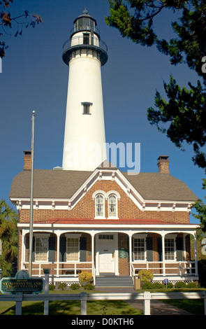 GA00094-00...GEORGIA - Saint Simons Island Lighthouse su Saint Simons Island vicino a Brunswick. Foto Stock