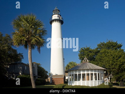 GA00098-00...GEORGIA - Saint Simons Island Lighthouse su Saint Simons Island vicino a Brunswick. Foto Stock