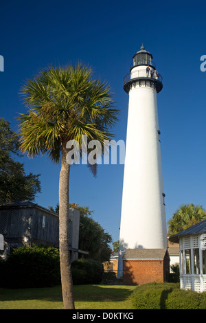 GA00099-00...GEORGIA - Saint Simons Island Lighthouse su Saint Simons Island vicino a Brunswick. Foto Stock