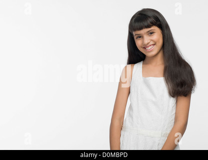 Ritratto di una ragazza sorridente Foto Stock
