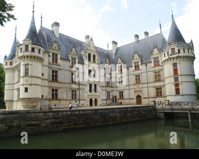 Chateau d'Azay le Rideau, Francia, Valle della Loira, Azay le Rideau Foto Stock