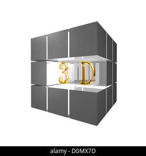 3d di word per adv o altri usi Foto Stock