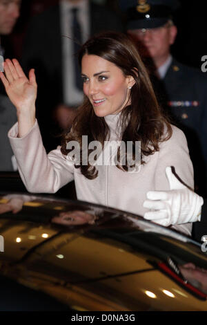 Peterborough,Cambridgeshire 28 novembre 2012 il Duca e la Duchessa di Cambridge visita ospedale della città, Peterborough,Cambridgsehire. Credito: Tim Scrivener / Alamy Live News Foto Stock