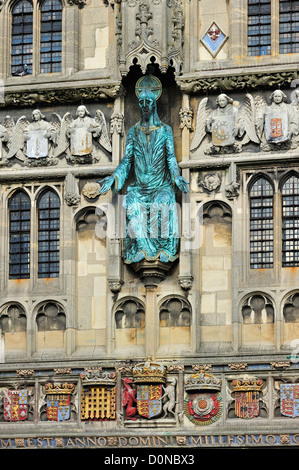 Il Christchurch porta d'ingresso alla Cattedrale di Canterbury nella città medievale di Canterbury, nel Kent, England, Regno Unito Foto Stock