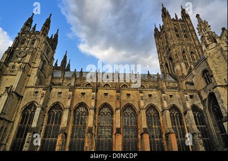 La Cattedrale di Canterbury nella città medievale di Canterbury Kent, Sud Inghilterra, Regno Unito Foto Stock