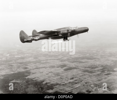 P-61 voli di collaudo statoréacteur motore Foto Stock