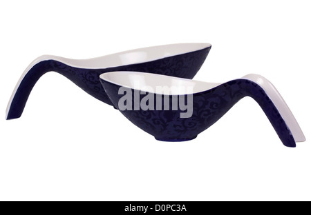 Close-up di due tazze di ceramica Foto Stock