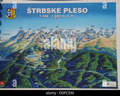 Il villaggio di Strbske Pleso, Repubblica Slovacca, Hohe Tatra Foto Stock