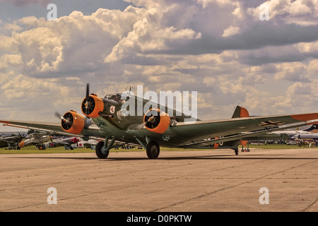 Junkers Ju 52 aeromobili a Duxford REGNO UNITO Foto Stock