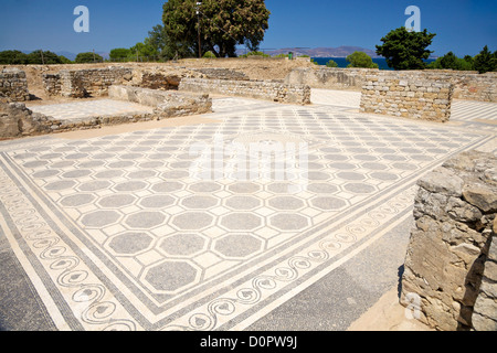 Rovine di pubblico di Empuries greco antico e la città romana di Catalunya Spagna Foto Stock
