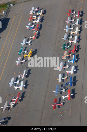 Al lago Hood aeroporto, Anchorage in Alaska,. Foto Stock