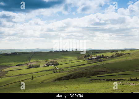 Vista dal villaggio di Flash vicino a Buxton, in Staffordshire / Derbyshire confine. Foto Stock