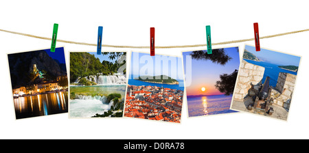 Croazia sulla fotografia clothespins Foto Stock