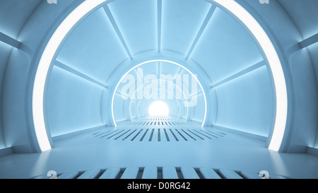 Corridoio di sci-fi Foto Stock