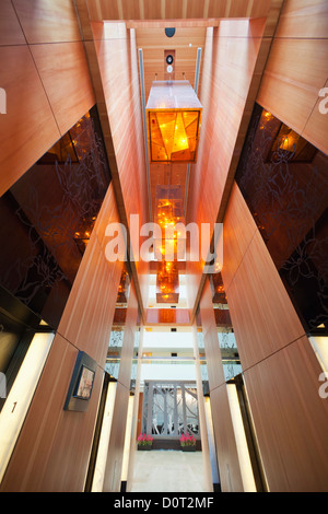 Asia, Singapore Marina Bay Sands, Marina Bay Sands Hotel, hotel, alberghi, architettura, Casino, Casino, Architettura moderna Ar Foto Stock