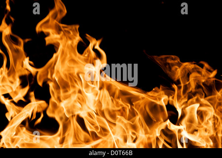 Fiamme del fuoco Foto Stock