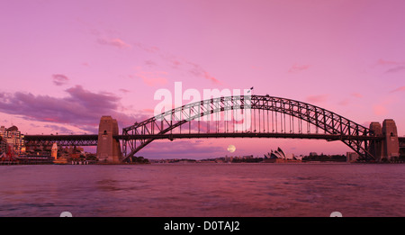 Sydney opuses House, Harbour Bridge, Opera, opera-house, bridge, Porto, porto, acqua, evidenziare, luogo di interesse storico, S Foto Stock