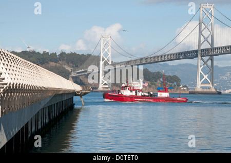 La baia di San Francisco ferry boat Foto Stock