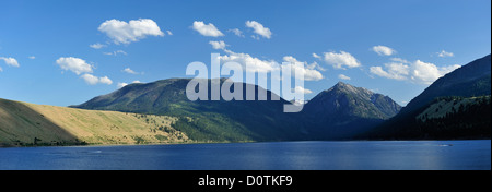 Wallowa Lake, Giuseppe, Wallowas, Oregon, Stati Uniti d'America, Stati Uniti, America, Nord America, Wallowa County, lago, colline e natura Foto Stock