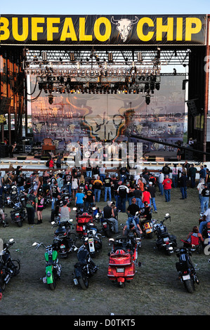 Stadio, Harley, Harley Davidson, bike, Buffalo chip campeggio, motociclo, Rally, motore rally, Sturgis, Dakota del Sud, STATI UNITI D'AMERICA, unite Foto Stock