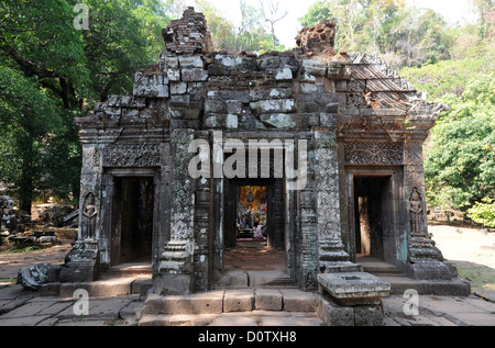 Laos, Asia, Wat Phu, Unesco patrimonio mondiale, tempio del buddismo religione, storico, archeologia, Khmer Foto Stock