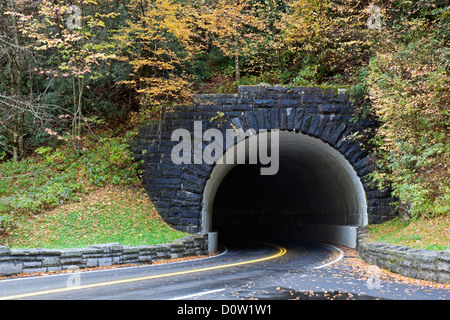 In Tunnel di Smoky Mountains National Park Foto Stock