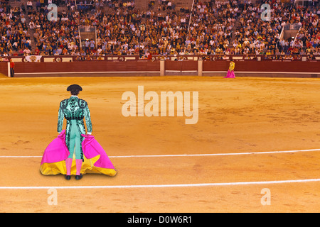 Matador di arena dei tori a Madrid Foto Stock