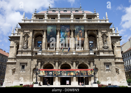 Budapest Opera House, punto di riferimento storico di Budapest, Ungheria. Foto Stock