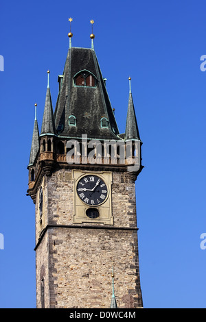 Municipio della Città Vecchia di Praga Foto Stock