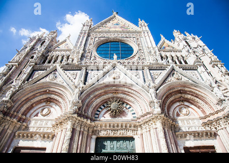 L'Italia, Toscana, Siena città. Dettaglio del Duomo, la chiesa principale della città Foto Stock