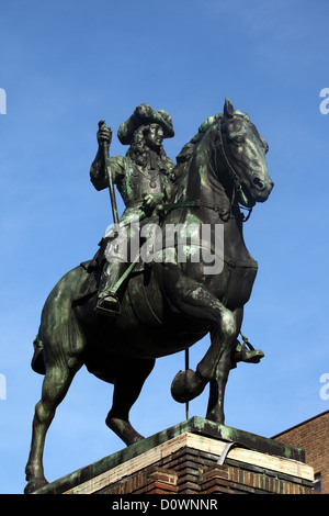 La statua di Guglielmo III di Orange (1650 - 1702). Foto Stock