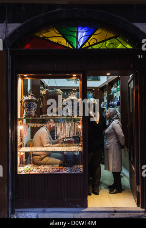 Gioielleria a Al-Hamidiyah souk. Damasco, Siria Foto Stock