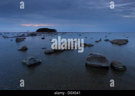 Il Rocky seascape di Käsmu penisola, in Lahemaa National Park, Estonia. Foto Stock