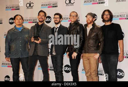 LINKIN PARK noi del gruppo rock nel novembre 2012. Foto di Jeffrey Mayer Foto Stock