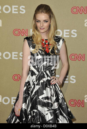 Dicembre 2, 2012 - Los Angeles, California, Stati Uniti - Lydia Hearst frequentando il CNN Heroes: tutte le Star Tribute tenutosi presso lo Shrine Auditorium di Los Angeles, la California il 2 dicembre 2012. 2012(Immagine di credito: © D. lunga/Globe foto/ZUMAPRESS.com) Foto Stock