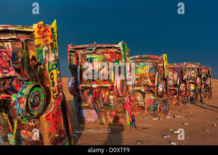 Cadillac Ranch di Amarillo Foto Stock