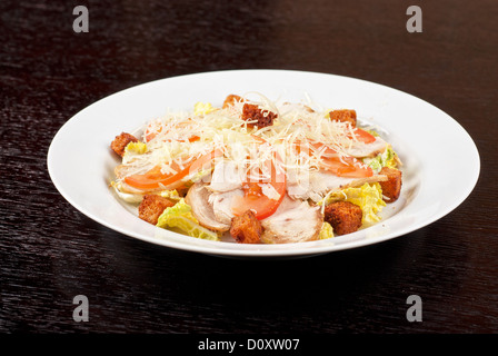 Carne di pollo Insalata di filetto di manzo Foto Stock